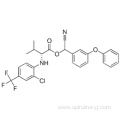 D-Valine,N-[2-chloro-4-(trifluoromethyl)phenyl]-, cyano(3-phenoxyphenyl)methyl ester CAS 102851-06-9